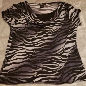 CDP & Co. Tiger striped shirt.